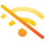 An icon of WIFI Slash