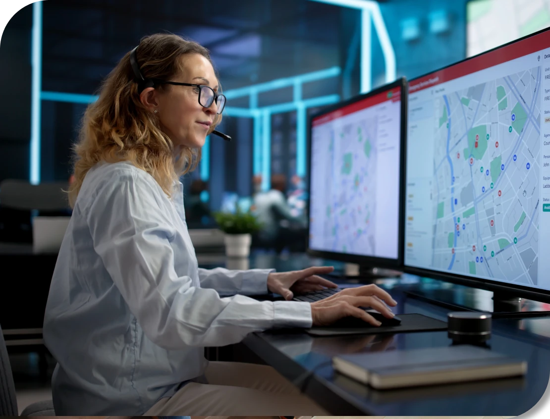 Person using computer