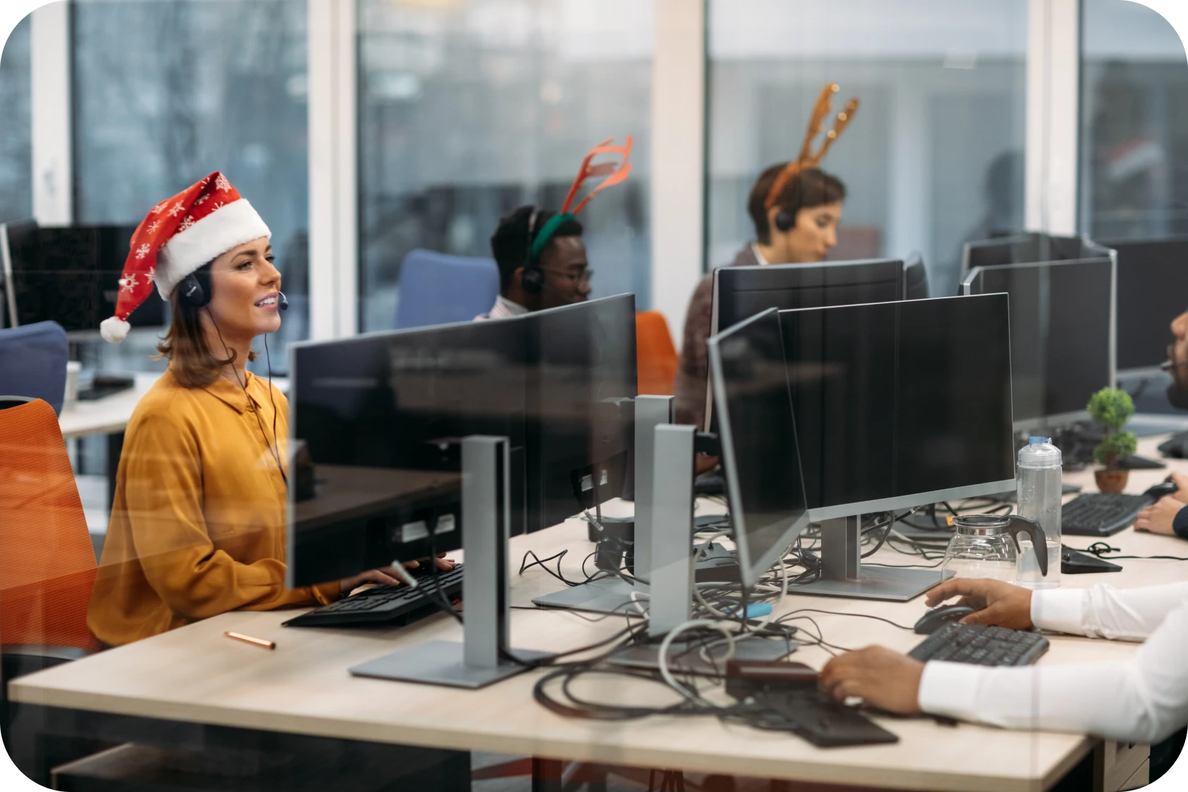 Person using a computer