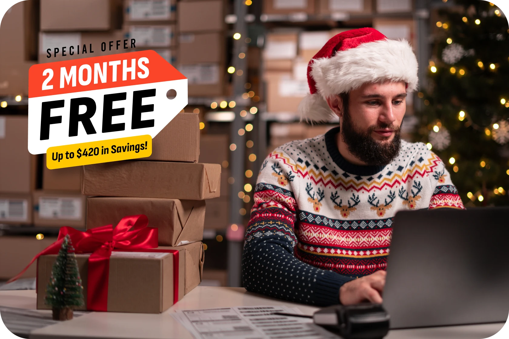 Person using a computer