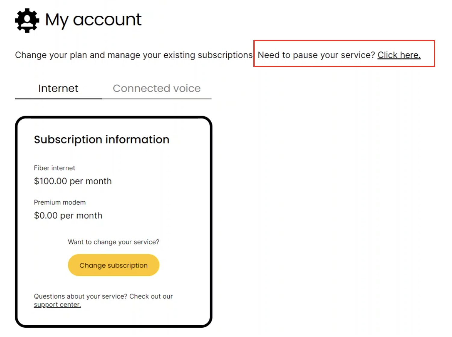How to pause your fiber service Brightspeed