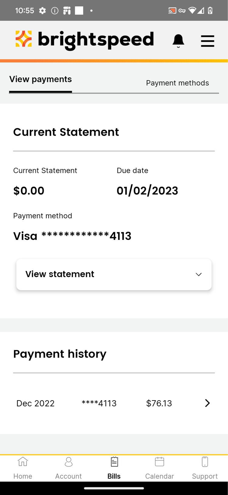 How to update your fiber payment method Brightspeed