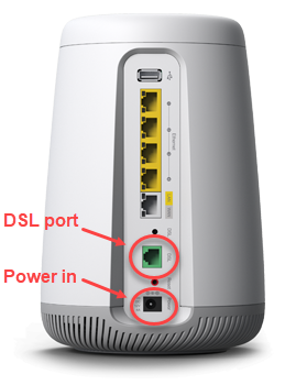 C4000 DSL port and power