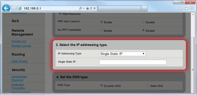 Single Static IP step 8