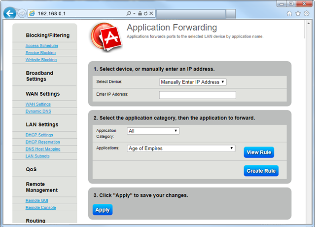 Application Forwarding Step 6