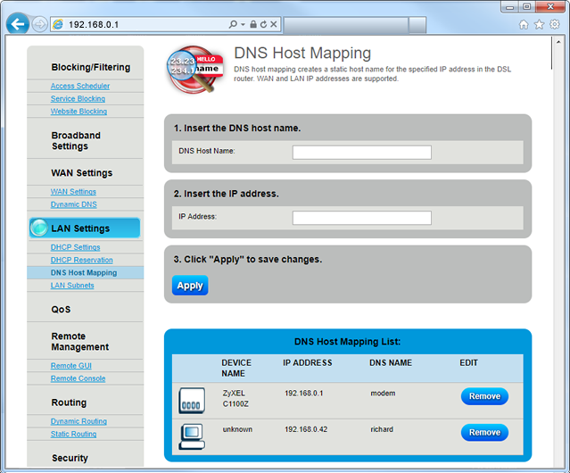 DNS Host Mapping Step 6