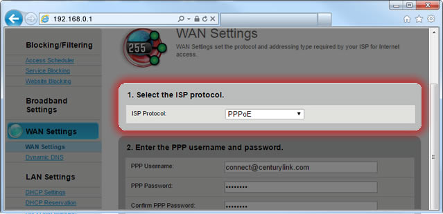 PPPoE step 6 