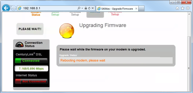 Upgrade firmware step 14