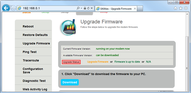 Upgrade firmware step 6
