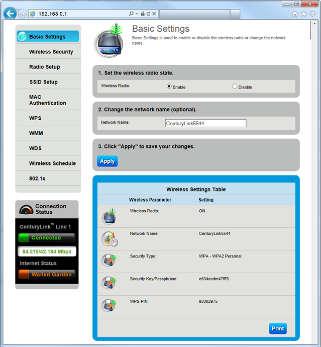 Basic Wireless Setup Step 6