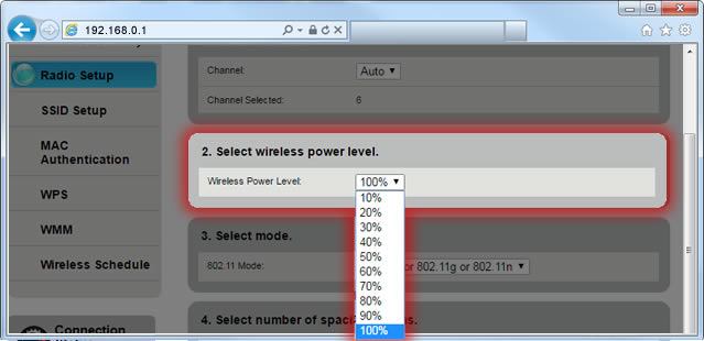 Change wifi-channel 2ghz Step 8