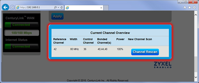 Change wifi-channel 5ghz Overview