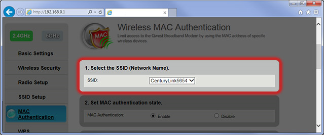 Select wireless network - Step 7