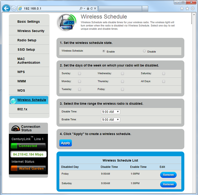 Select Enable & Apply - Step 7