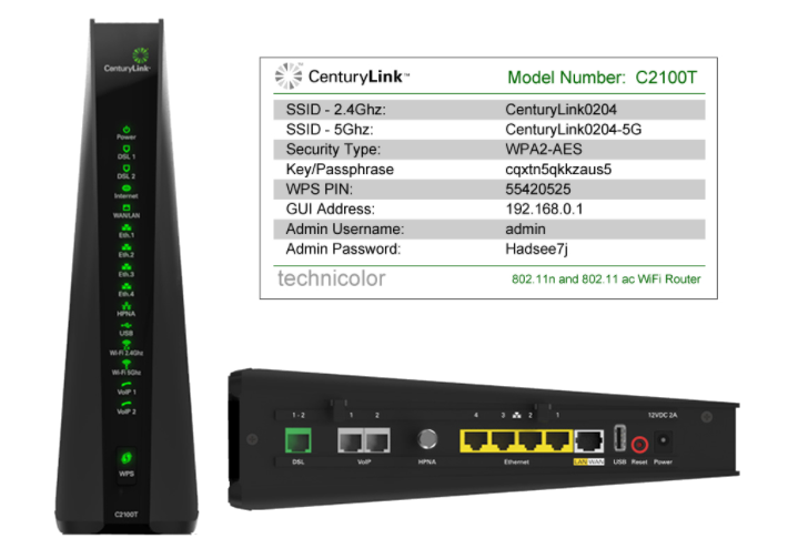 Technicolor C2100T modem