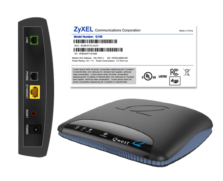 Zyxel Q100 modem