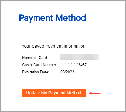 Image of Update My Payment Method button