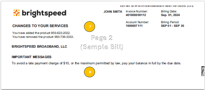 How to read your bill - section 2 image